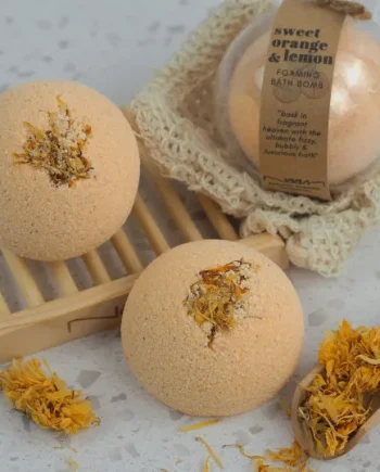 Naam Sweet Orange and Lemon Foaming Bath Bomb