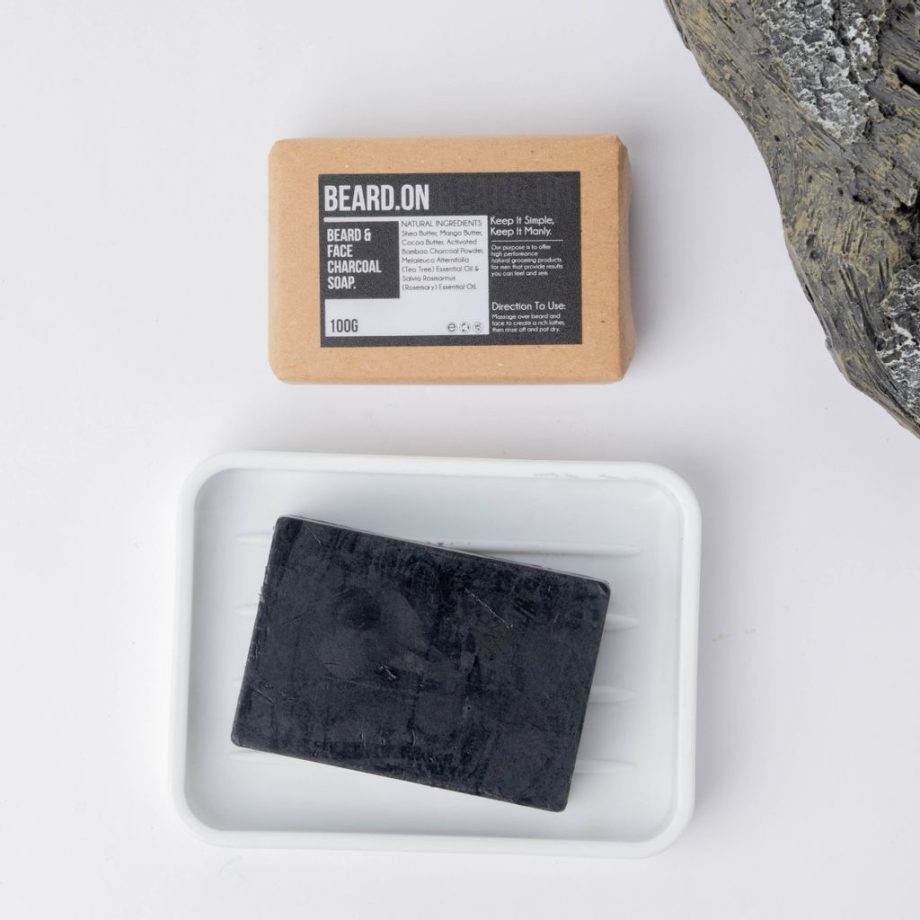 Beard.On Beard & Face Charcoal Soap 100g