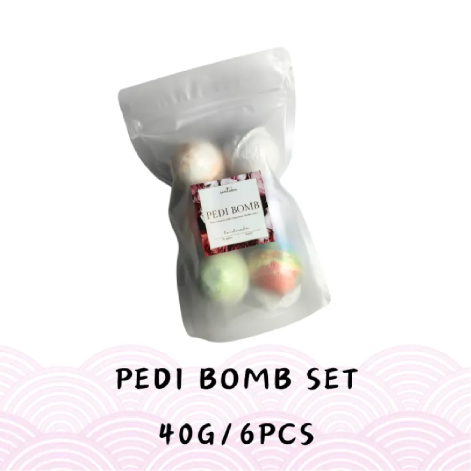 🌸SENTAKU🌸 Fizzy Foot Spa Pedi Bomb Pedicure Foot Ball Set 40g/6pcs